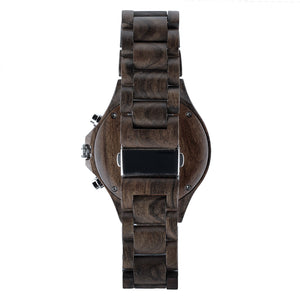 Wooden Watches for Men Dark Sandalwood Chronograph