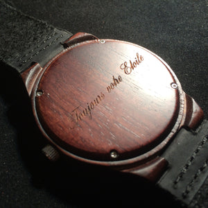 Wood Watch Engraved - Wood In Philosophy