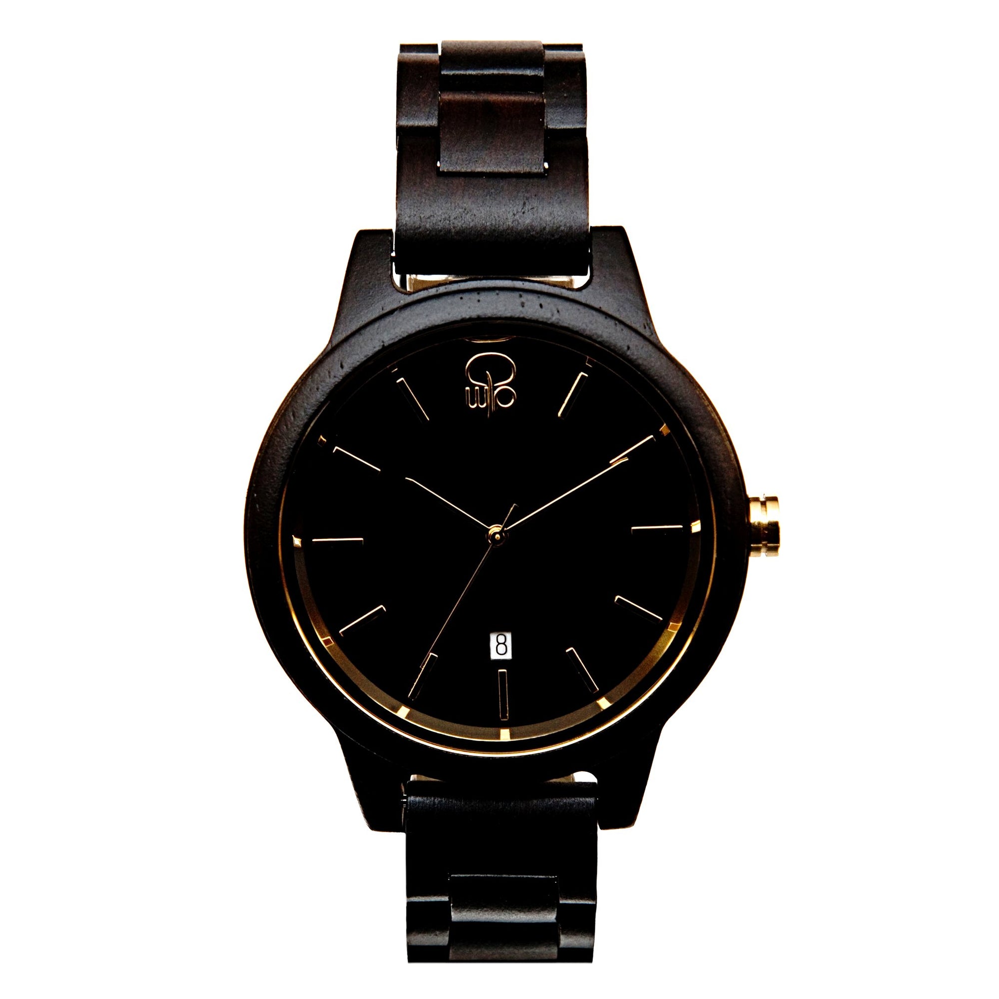 Black and Gold Watch - The Havasu Front View